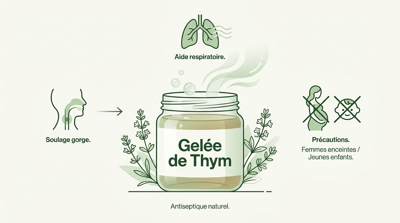 Gelée de thym maison et fleurs fraîches