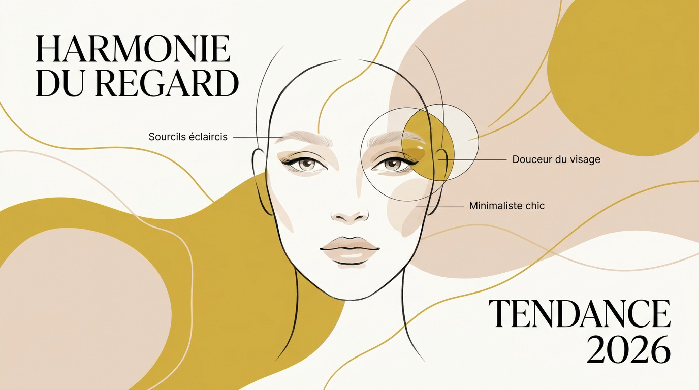 Femme avec sourcils décolorés tendance 2026