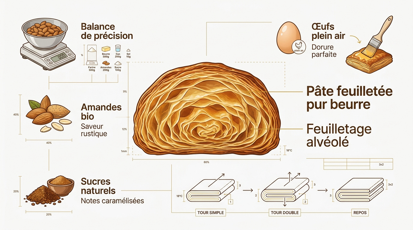Infographie pâte feuilletée pur beurre