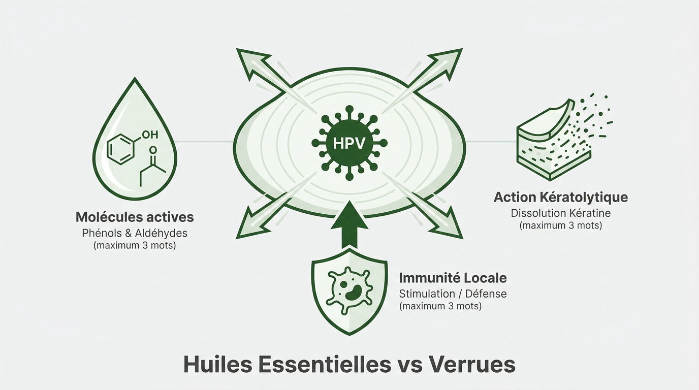 Huiles essentielles bio pour traiter les verrues