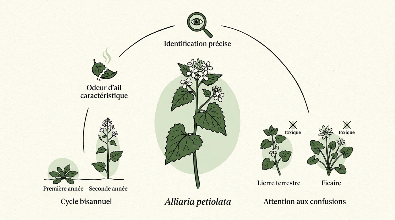 Botanique de l'alliaire officinale