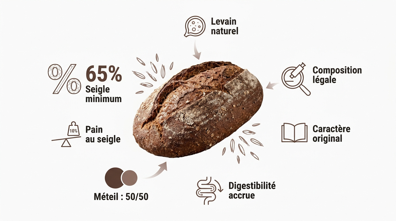 Pain de seigle artisanal