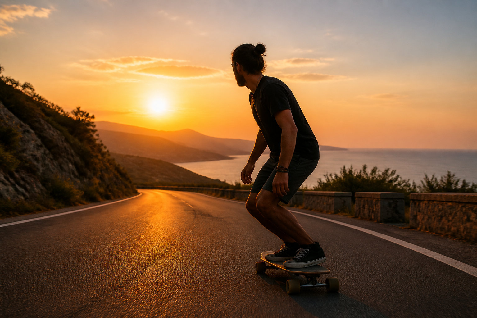 Luge et longboard : maîtriser la vitesse et la trajectoire