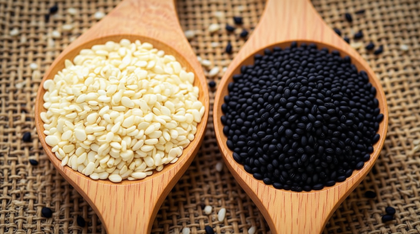 Différences nutritionnelles entre sésame blanc, complet et noir