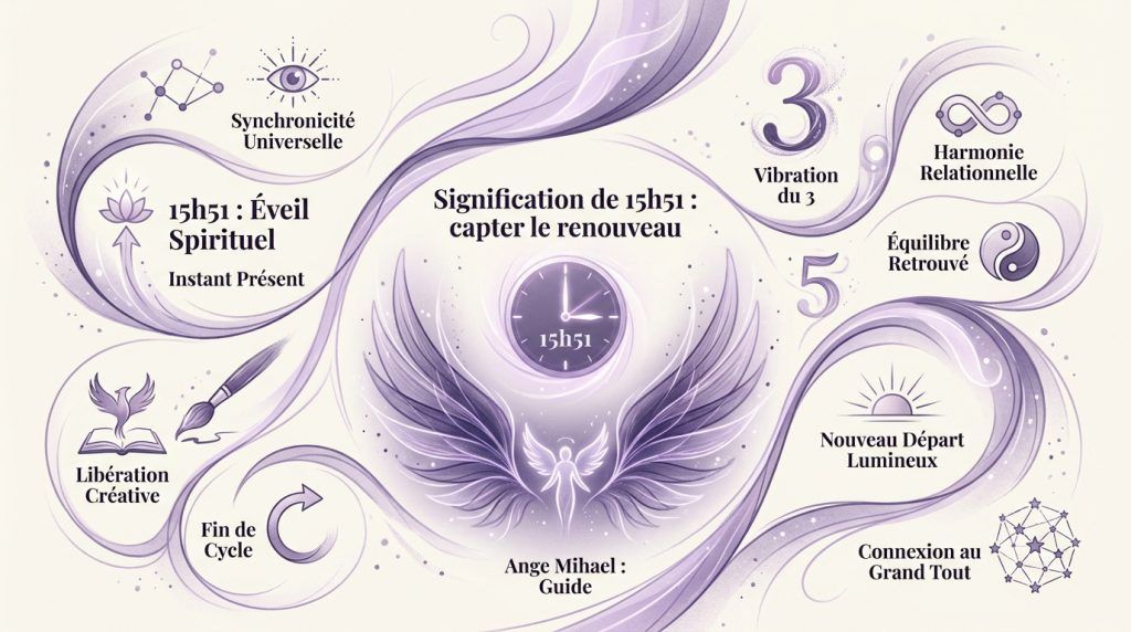 15h51 signification : découvrez le message de l’ange Mihael
