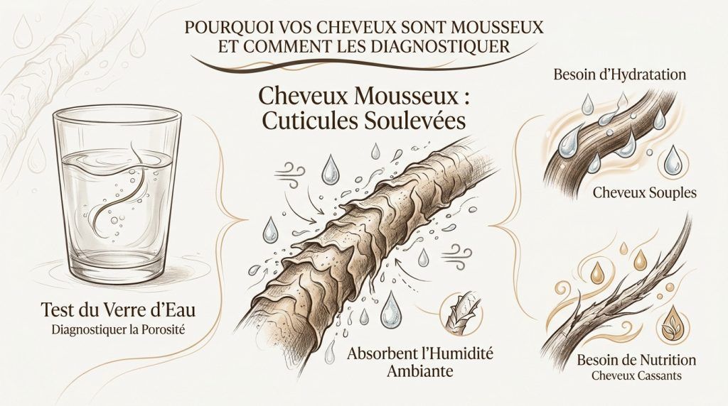 Cheveux mousseux : nos solutions naturelles anti-frisottis