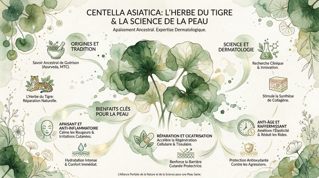 Centella asiatica : les bienfaits de l'herbe du tigre