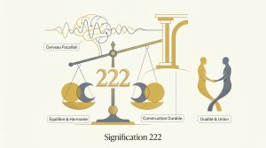 222 signification : équilibre, harmonie et message des anges