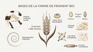 Tout savoir sur la farine de froment bio : guide et usages