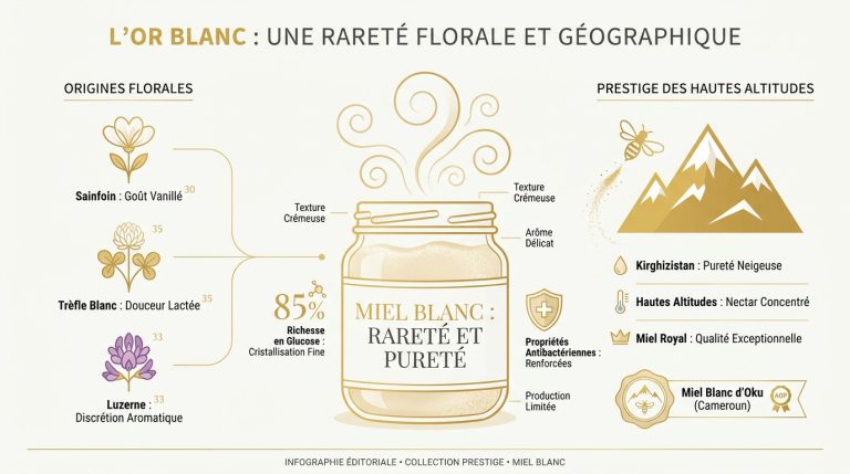 Miel blanc : découvrez ce trésor crémeux aux vertus uniques