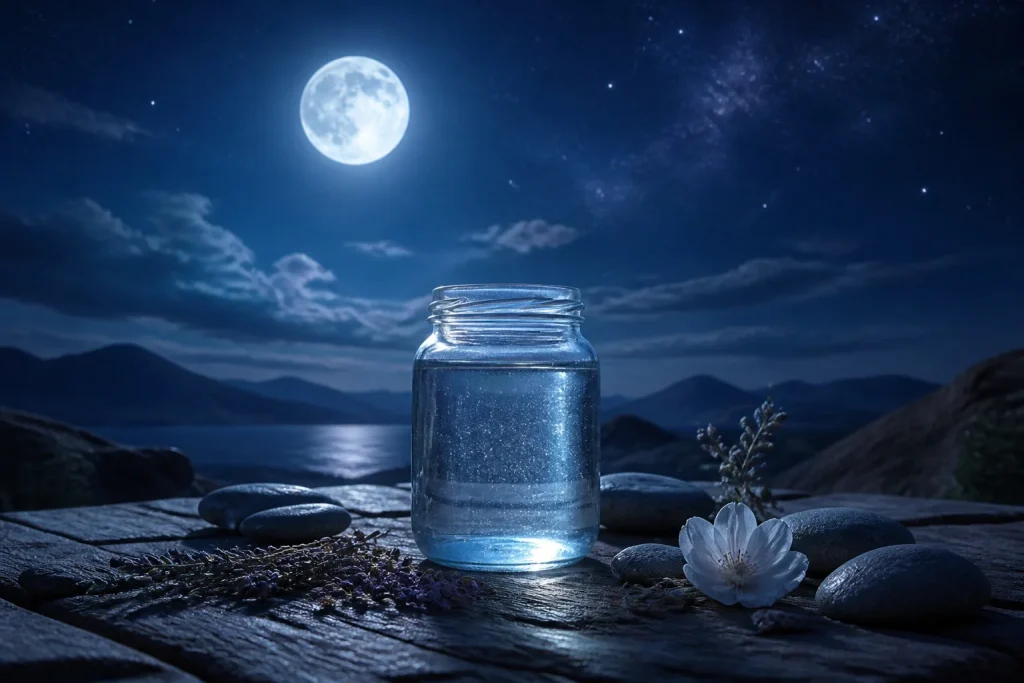 Pot deau lunaire et serenite
