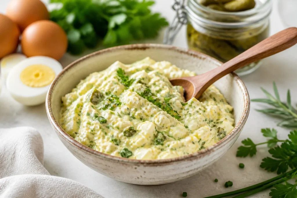 Sauce gribiche fraichement preparee
