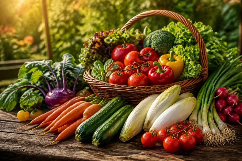Abondance de legumes frais de saison