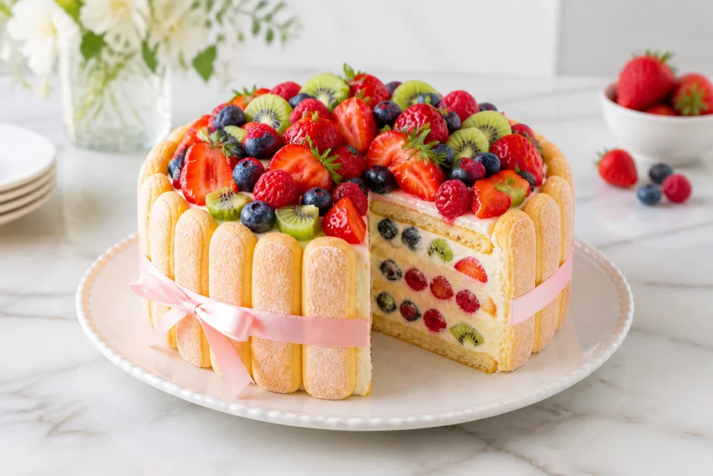 Charlotte aux fruits fraicheur et gourmandise