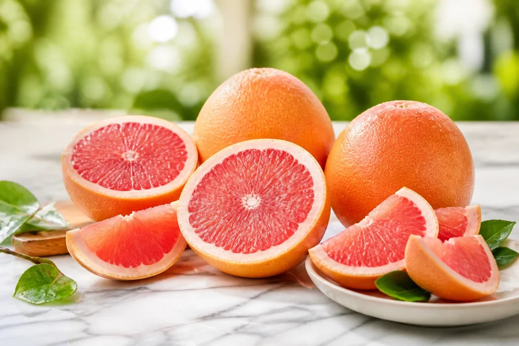 Pamplemousses frais et juteux