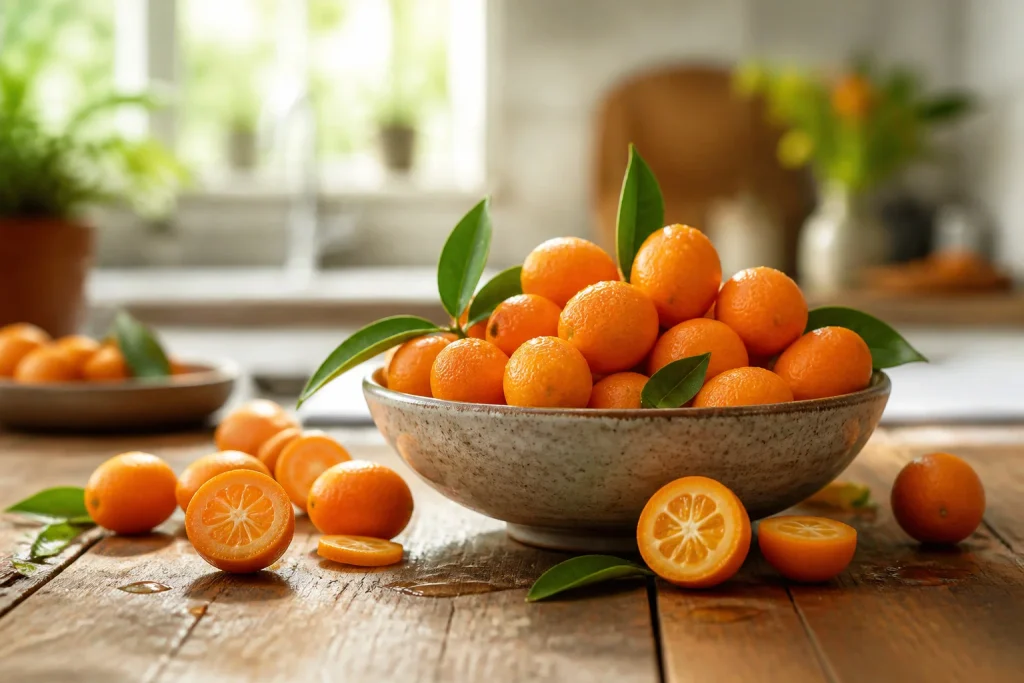 Kumquats frais et juteux