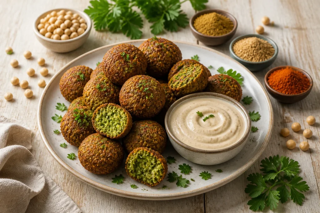 Falafels maison et sauce tahini