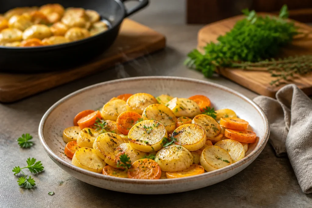 Poelee de panais et carottes