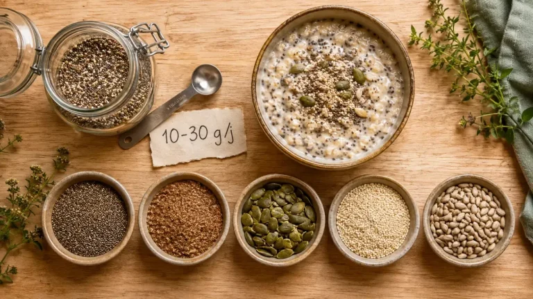 10 à 30 g de graines par jour : le bon repère pour éviter les pièges digestifs