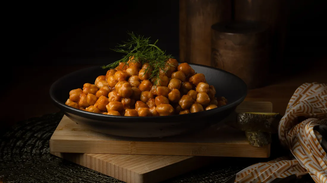 Bol de pois chiches cuits